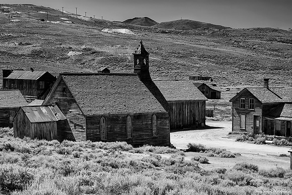 Bodie Main Street B&W