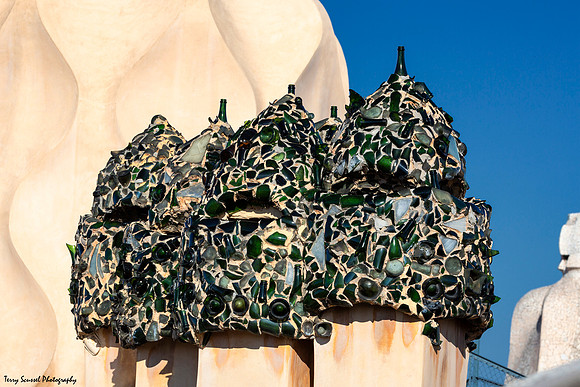 Casa Milà chimney vents 1