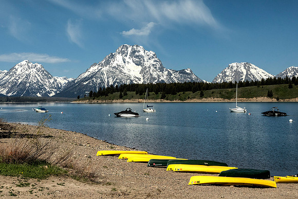 Jackson Lake from Signal Mountain Lodge