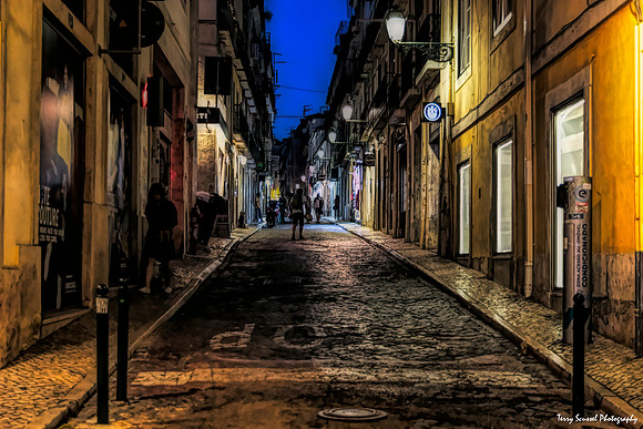 Dusk Lisbon Street