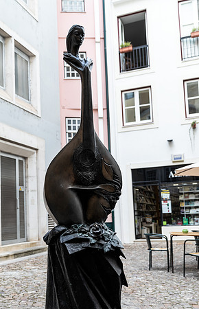 Bronze Fado Guitar, Coimbra