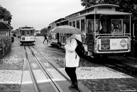 Polka Dot at Fisherman's Wharf Turnaround B&W