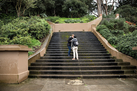 Love at Steps of Buena Vista Park, SF