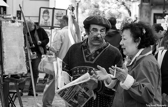 Artists - Montmartre District near Sacre Coeur Basilica
