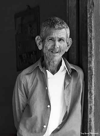 Trinidad Street 8 B&W Portrait