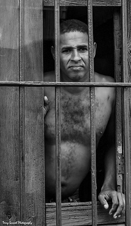 Trinidad Street Portraiture 1 B&W