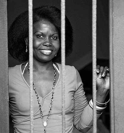 Havana Lady in Pink 1 (B&W)