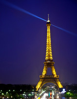 Eiffel Tower Night Lighting, Paris 2