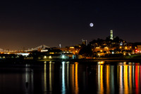Moon Over Coit Tower - for print