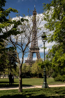 Eiffel Tower from Champ de Mars, Paris