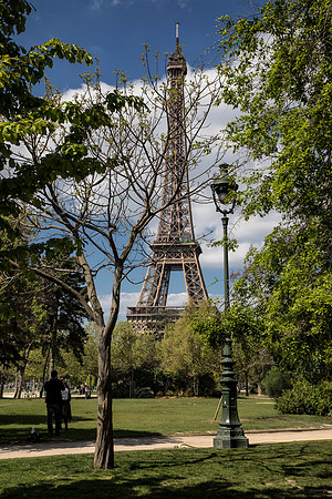 Eiffel Tower from Champ de Mars, Paris