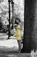 Lady in Yellow (selective color)1