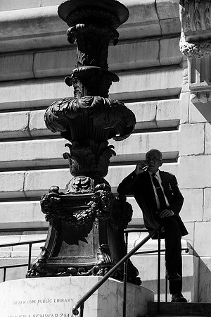 Smoke Break at the Library