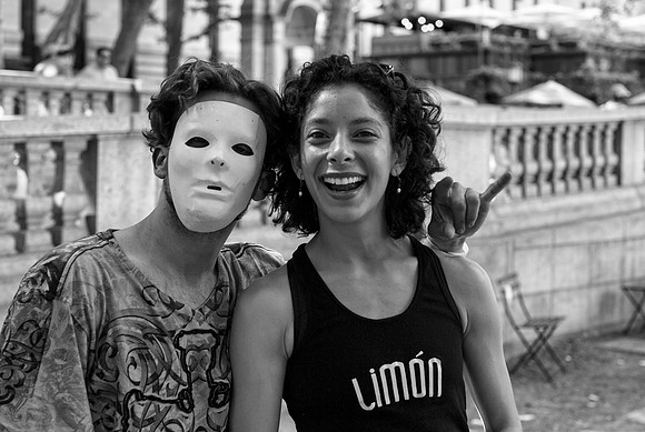 Jason & Friend - NYC B&W