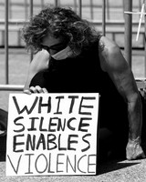 Assemble for Equity-March 15 (Terry Scussel) B&W