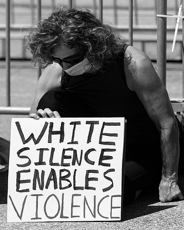 Assemble for Equity-March 15 (Terry Scussel) B&W