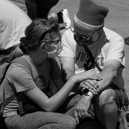 Assemble for Equity-March 8 (Terry Scussel) B&W