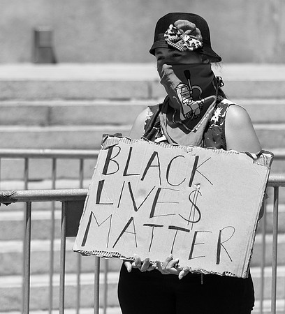 Assemble for Equity-March 45 (Terry Scussel) B&W