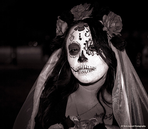 Dia de los Muertas 3 2015 Carbon Sepia B&W