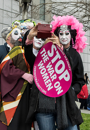 Photo By Terry Scussel  - Sisters of Perpetual Indulgence at Women's March SF 2