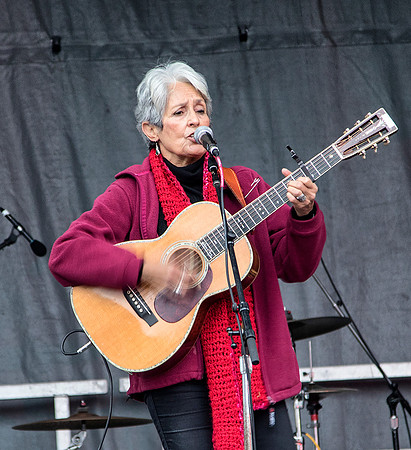 Terry Scussel - Joan Baez at Women's March SF 2