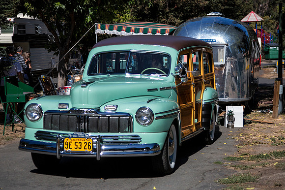 1948 Vintage Mercury Woody with Airstream