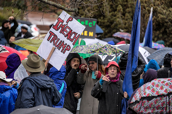 T. Scussel - Protesters  - at City Hall 5
