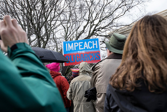 T. Scussel - Protesters  - at City Hall 4