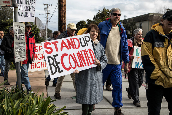 T. Scussel - Protesters  Marching 2