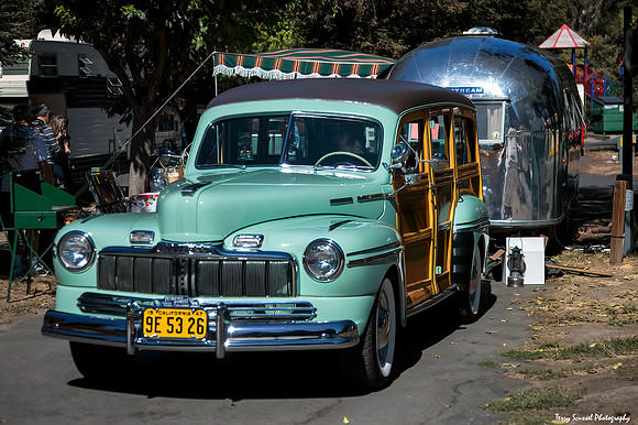 1948 Vintage Mercury Woody with Airstream
