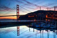 Golden Gate Reflection Over Horseshoe Bay