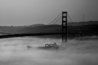 Golden Gate Bridge Morning Ship3