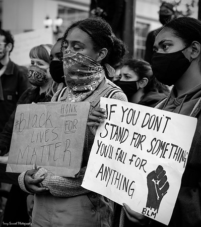 Solidarity w-Portland Rally 28 B&W (Terry Scussel)