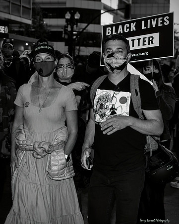 Solidarity w-Portland Rally 46 B&W (Terry Scussel)