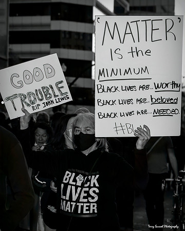 Solidarity w-Portland Rally 47 B&W (Terry Scussel)