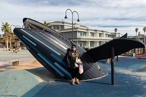 Chrissy at Pismo Beach Pier Plaza copy