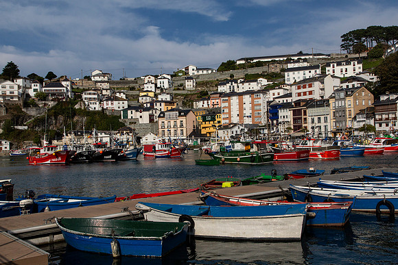 Fishing Fleet in for the evening, Luarca, Espana