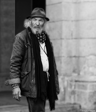 Faces on the Street 4 Plaza Myor, Madrid copy bw