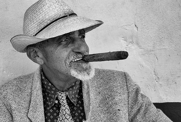 Trinidad - street person 1 (B&W)