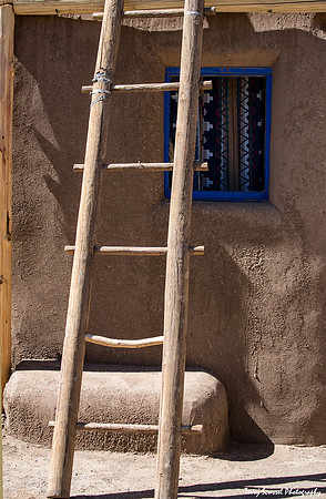 Ladder on Adobe, Taos NM - 2