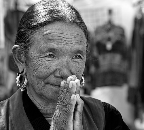 Nepal Woman B-W2