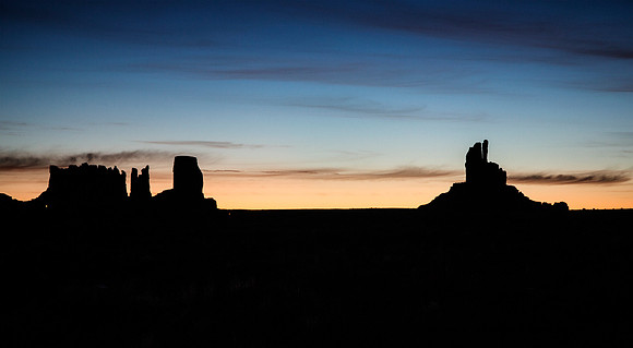 Monument Valley Silhouette