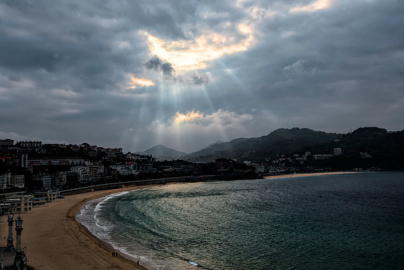 Mid-Morning Light Rays San Sebastian Bay