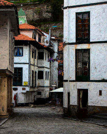 Cudillero, Asturias, Spain 3c (Edward Hopper+Basic++)