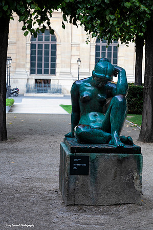 La Mediterranee by Aristide Maillol, Jardin du Carrousel - Tuileries Gardens