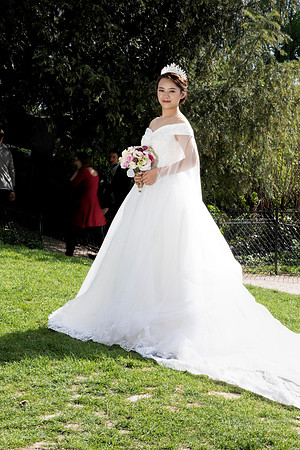 Bride at Eiffel Tower 2