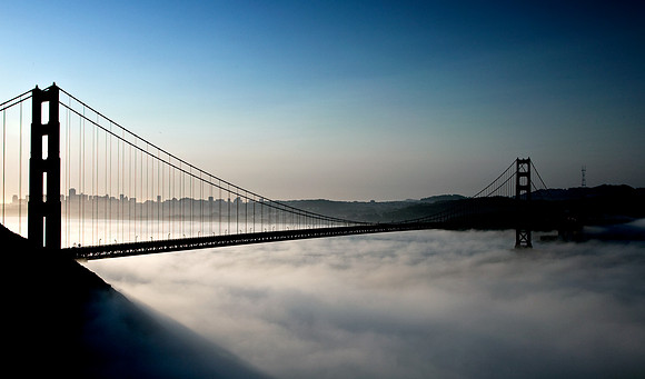 Golden Gate Bridge Morning Fog
