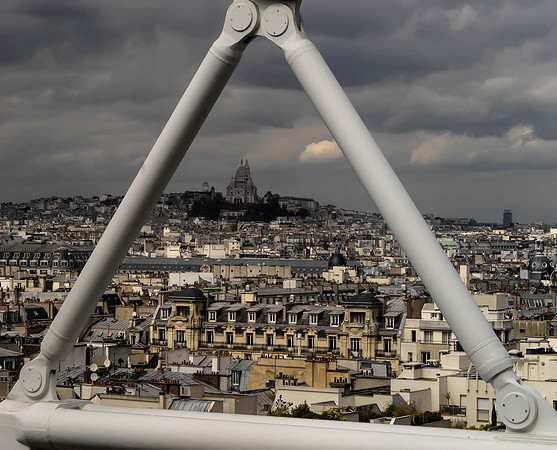 Basilique Sacré-Coeur from Centre Pompidou-1