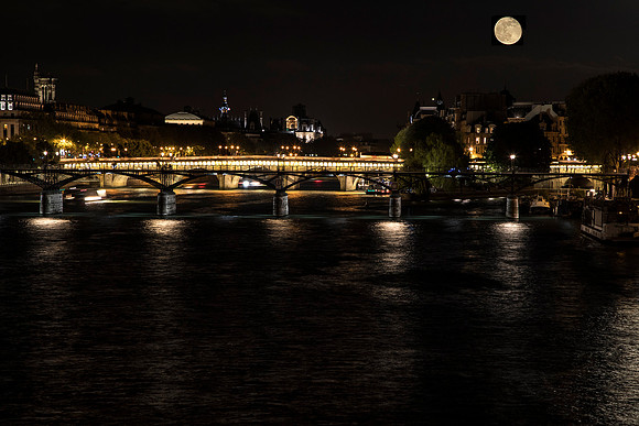 Full Moon over Pont Neuf - Paris