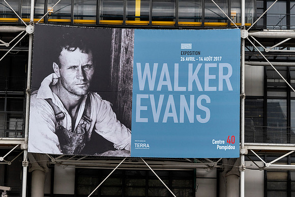 Walker Evans Poster at Centre Pompiduo